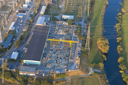 Transformer Station Obrighoven at Lippe River 