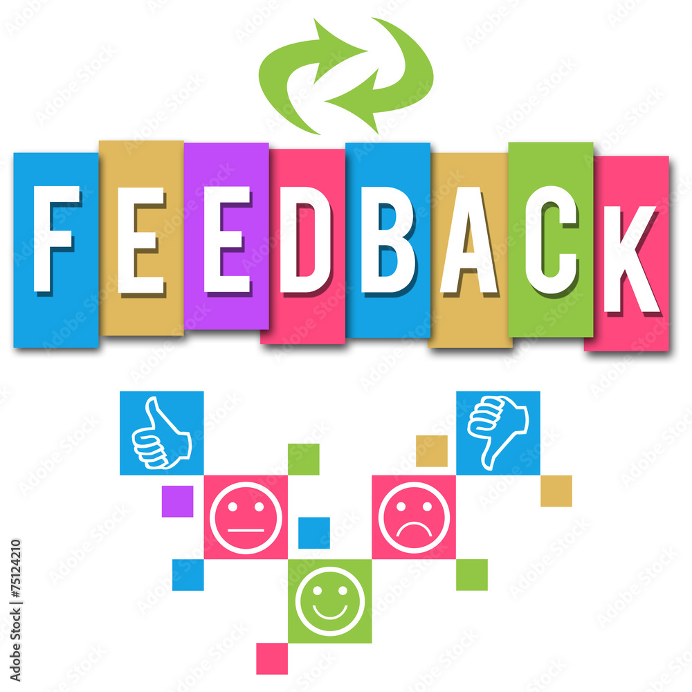 Feedback Colorful Elements Square Feedback Colorful Elements Square