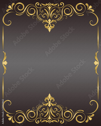 Golden frame