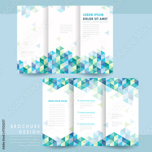 abstract tri-fold template design