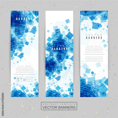 abstract banner template design