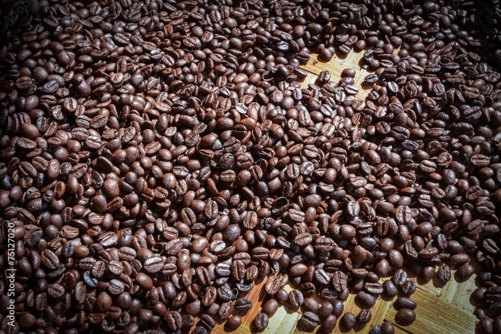 roasted coffee beans, can be used as a background roasted coffee beans, can be used as a background