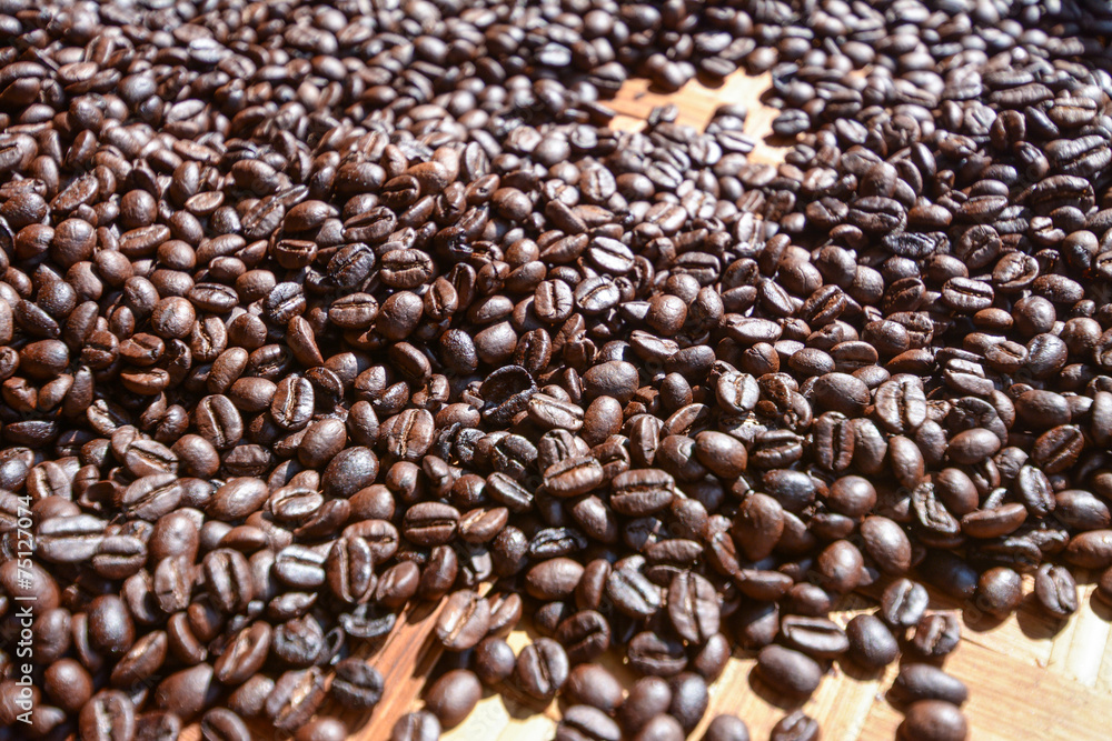 roasted coffee beans, can be used as a background roasted coffee beans, can be used as a background