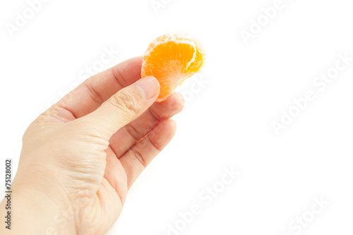 Japanese mandarin orange also known as a mikan