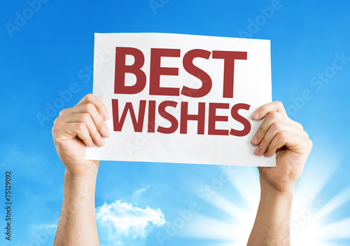 Best Wishes card with a beautiful day