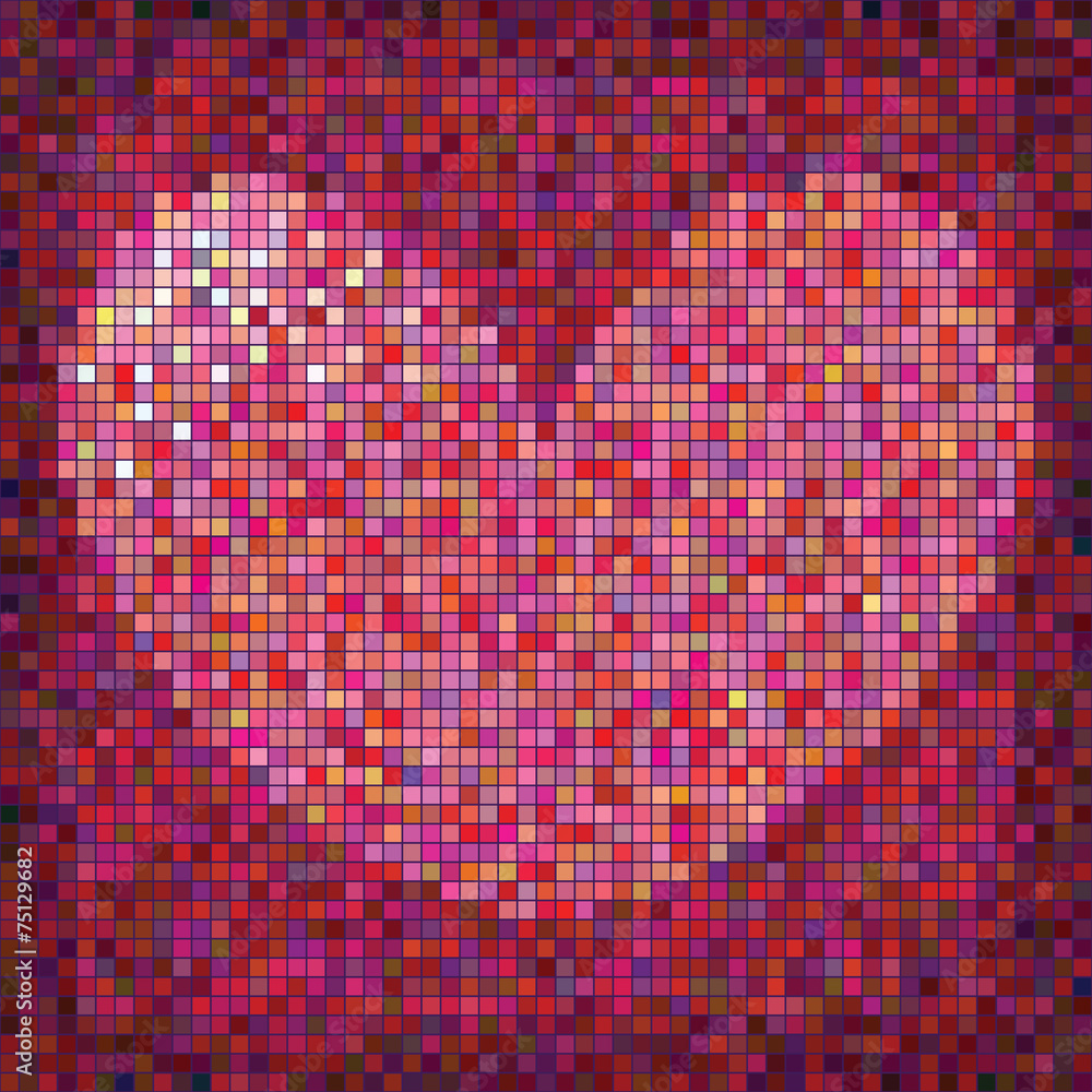 Valentines day colourful  heart