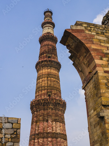 Qutb Minar and surrounding ruins, Delhi, India