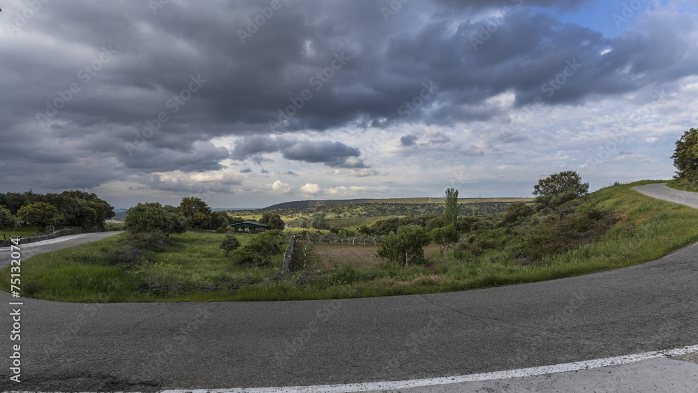Carretera y curva