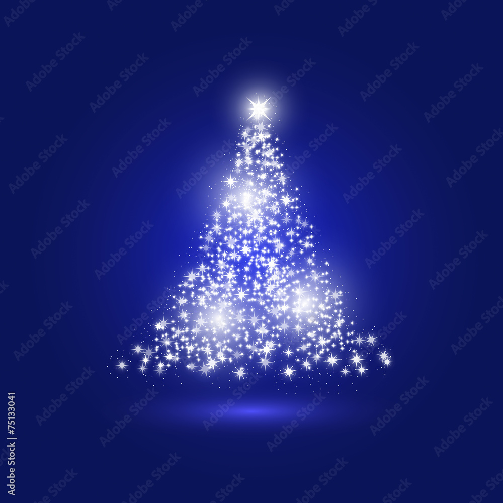 Christmas tree made with sparkles Christmas tree made with sparkles