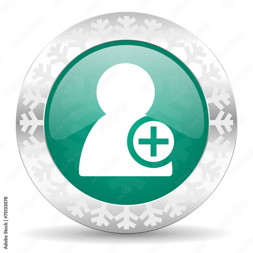 add contact green icon, christmas button add contact green icon, christmas button