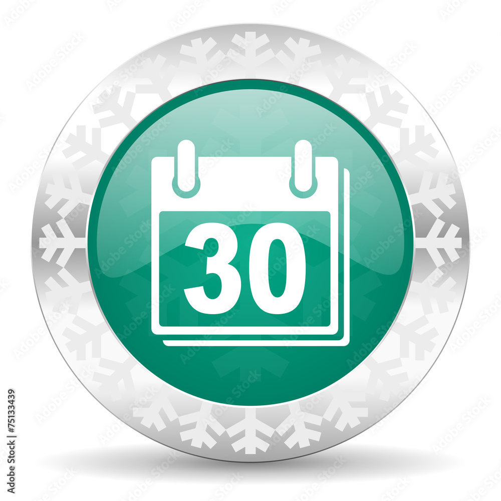 calendar green icon, christmas button, organizer sign calendar green icon, christmas button, organizer sign