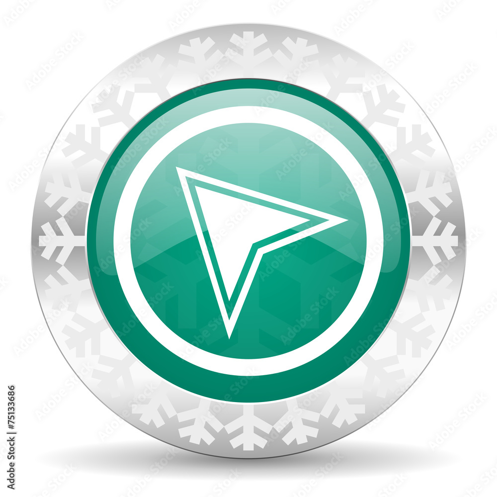 navigation green icon, christmas button navigation green icon, christmas button