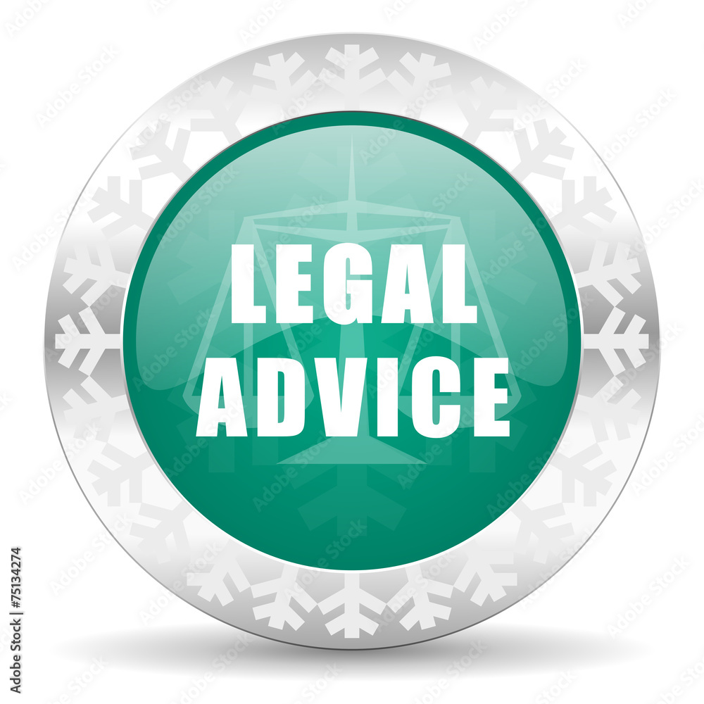 legal advice green icon, christmas button, law sign legal advice green icon, christmas button, law sign