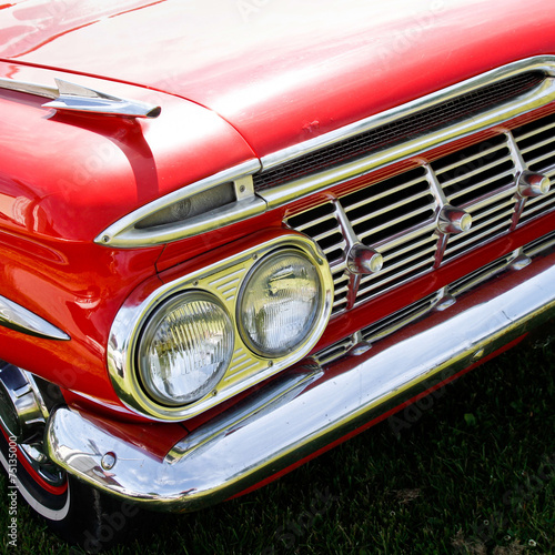 Details of a classic car