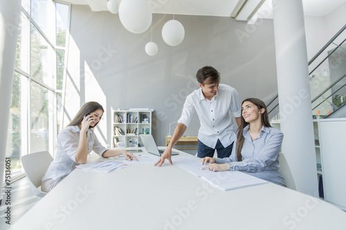 Young people in the office