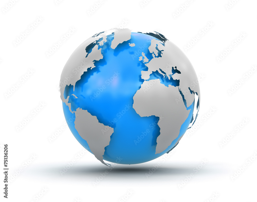3d Globe (clipping path included)