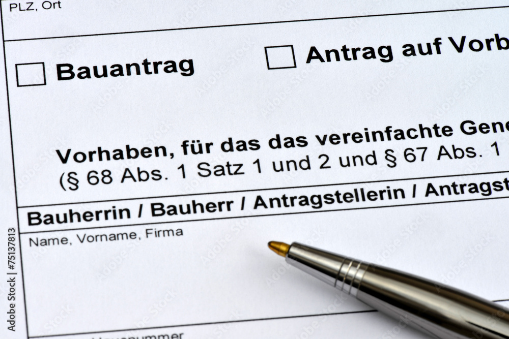 Bauantrag, Baugenehmigung, Formular, Bauvorhaben, Bauamt Bauantrag, Baugenehmigung, Formular, Bauvorhaben, Bauamt