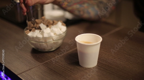 Wallpaper Mural Sugar and a cup of fresh coffee. Torontodigital.ca