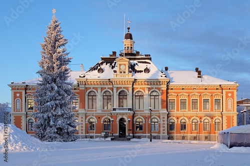 Kuopio City Hall in winter, Finland