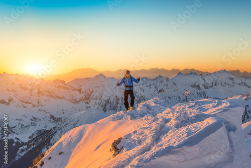 Lone climber on the summit © michelangeloop