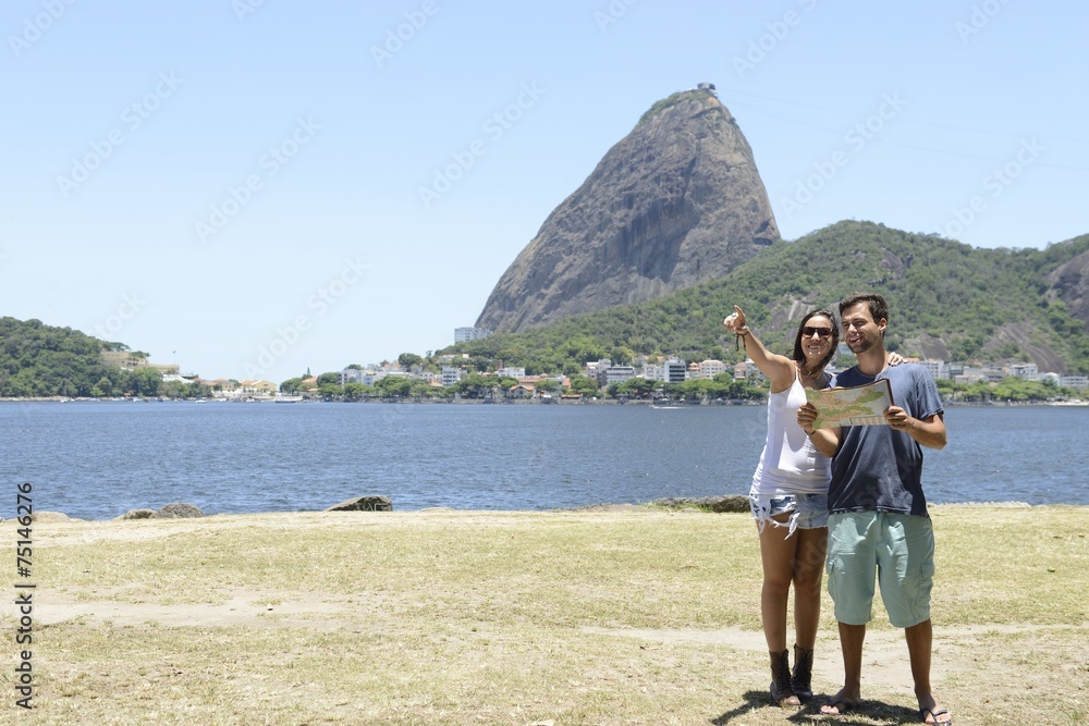 Tourist couple in Rio de Janeiro