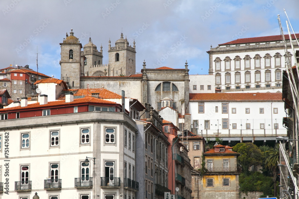 Ribeira district in Porto Portugal