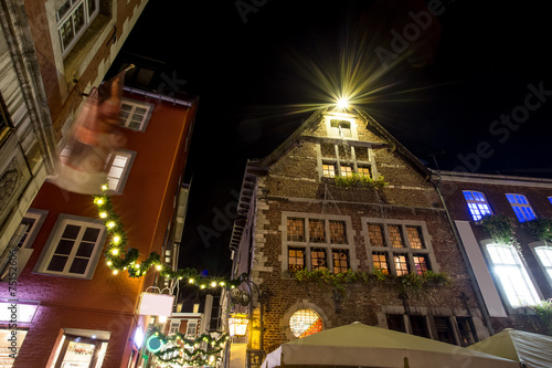 aachen old city in the evening