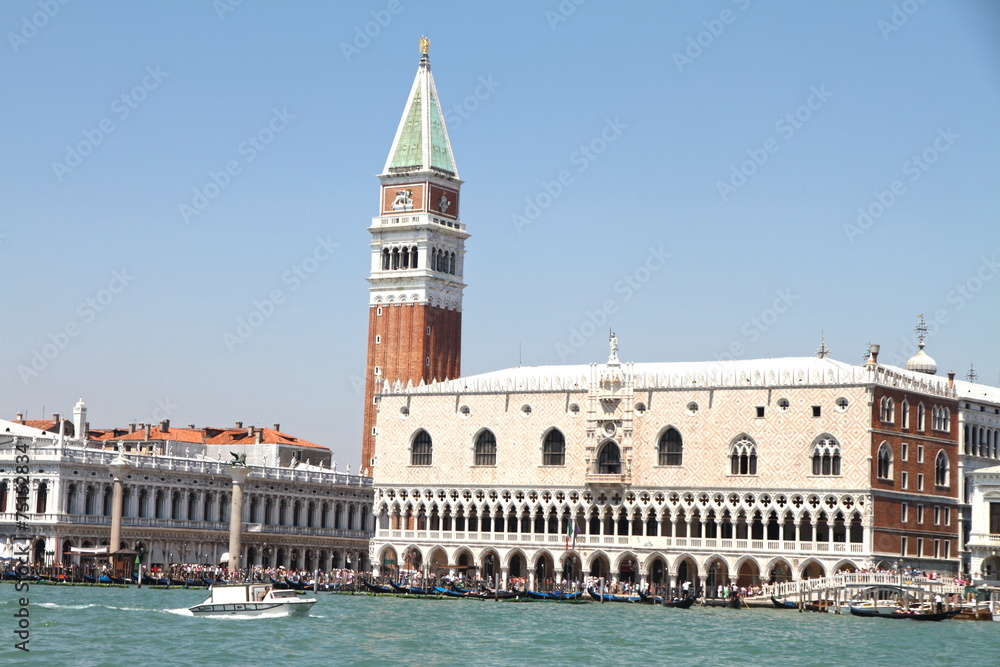 St Mark's Campanile,  Doge's Palace, Venice, Italy
