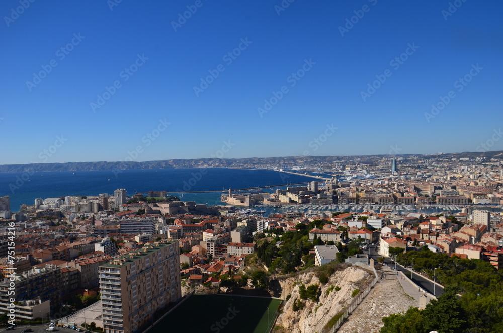 Vue de Marseille depuis la 