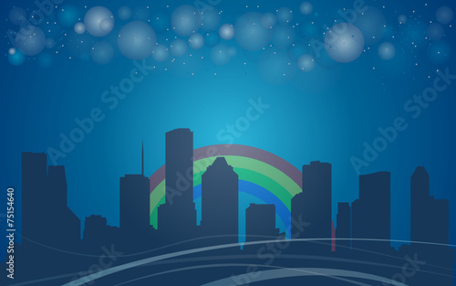 Houston city background