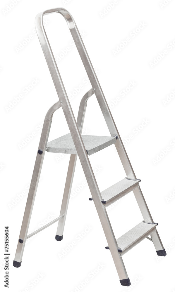 short folding ladder isolated on white short folding ladder isolated on white