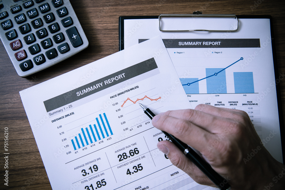 Showing business and financial report. Accounting Showing business and financial report. Accounting