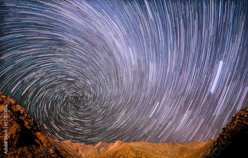Star spiral in the mountains #75157606