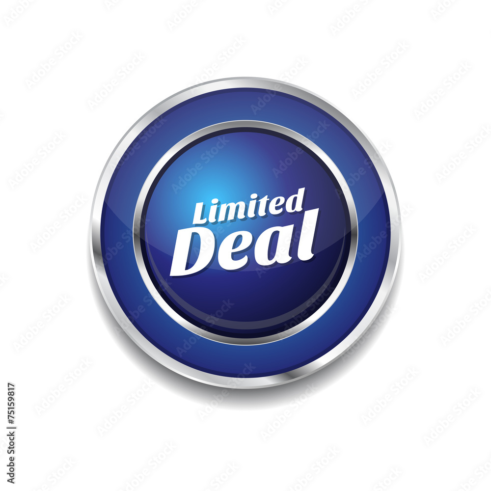 Limited Deal Blue Vector Icon Button Limited Deal Blue Vector Icon Button