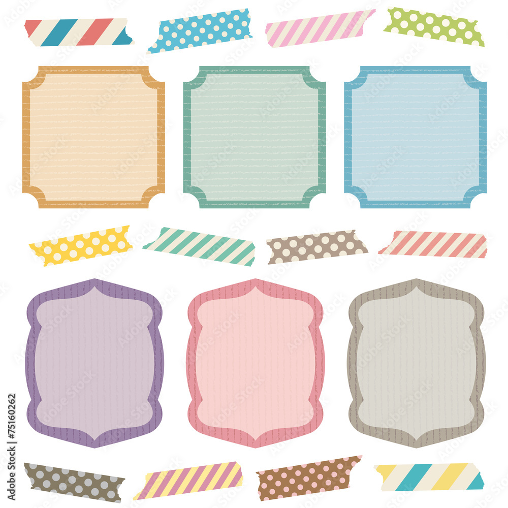 マスキングテープ デコレーション素材 Stock Illustration Adobe Stock マスキングテープ デコレーション素材 Stock Illustration Adobe Stock