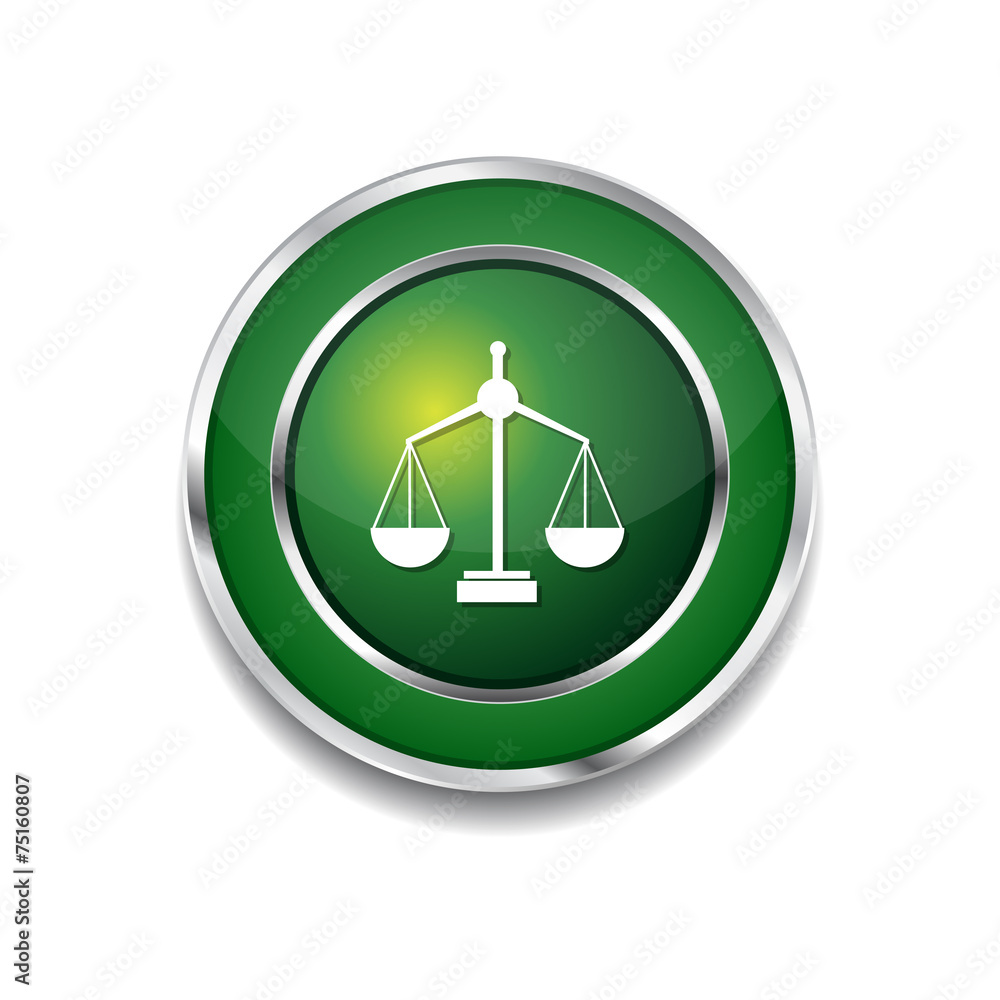 Scale Green Vector Icon Button Scale Green Vector Icon Button