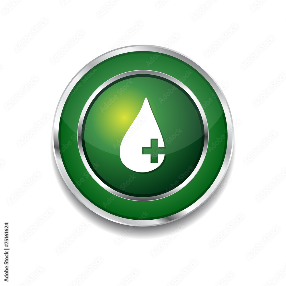 Health Kit Green Vector Icon Button Health Kit Green Vector Icon Button