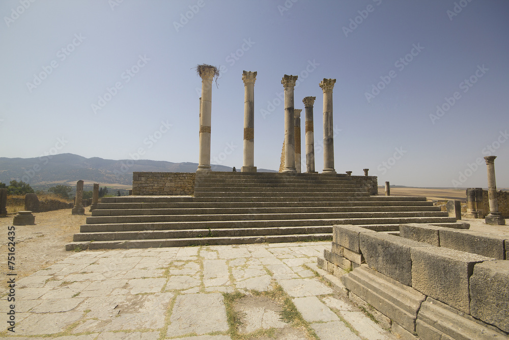Fototapeta premium Roman ruins of Volubis, Morocco