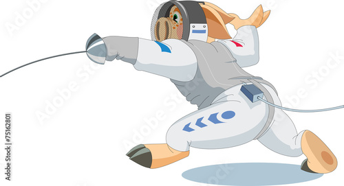 piglet is fencer