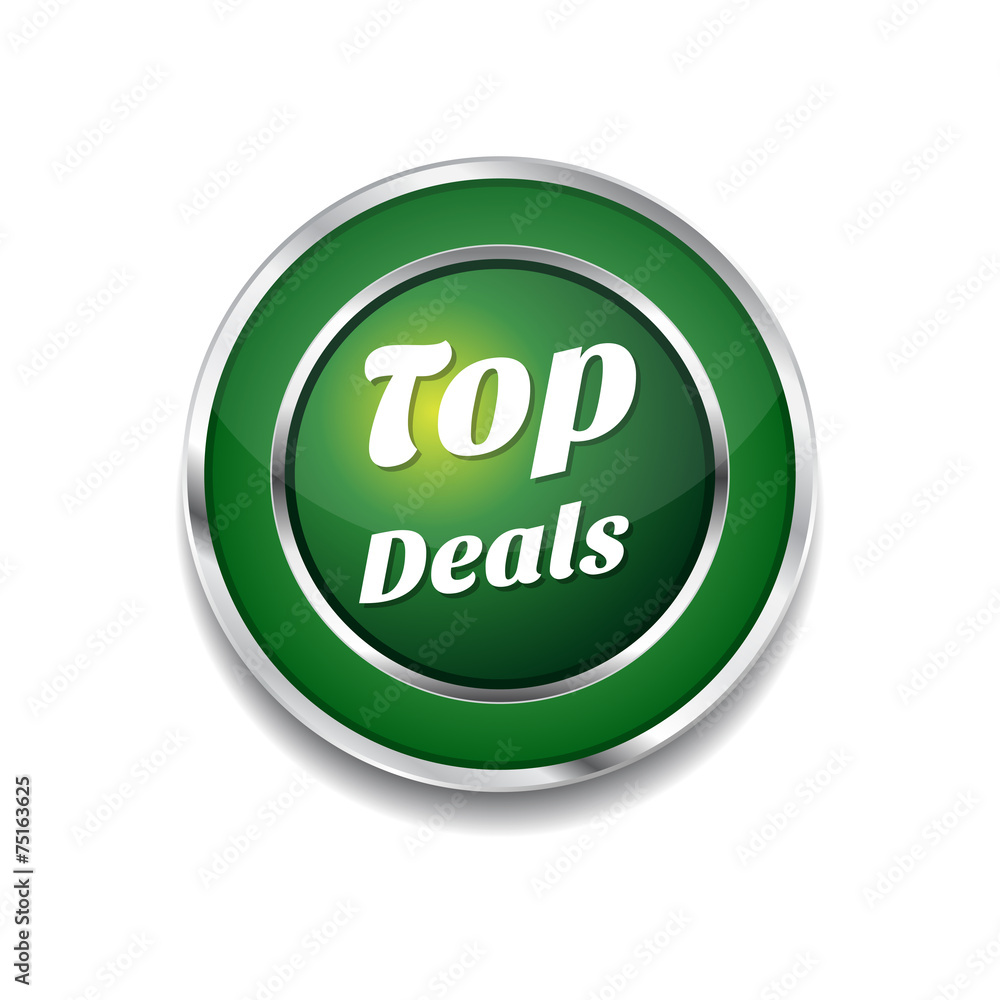 Top Deals Green Vector Icon Button Top Deals Green Vector Icon Button