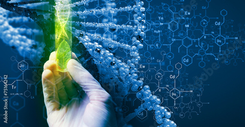 Принти на полотні Microbiology concept