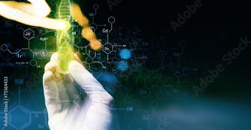 Tableau sur toile Microbiology concept