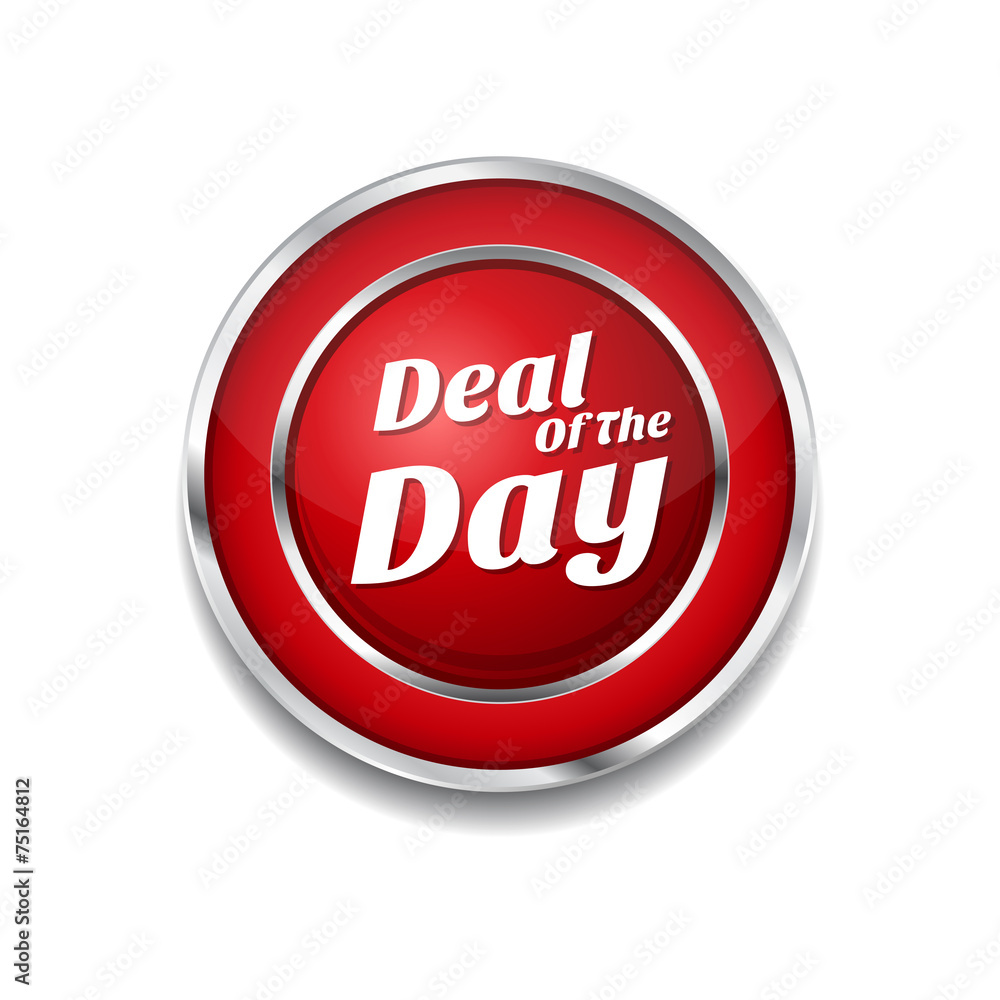 Deal Of The Day Red Vector Icon Button Deal Of The Day Red Vector Icon Button