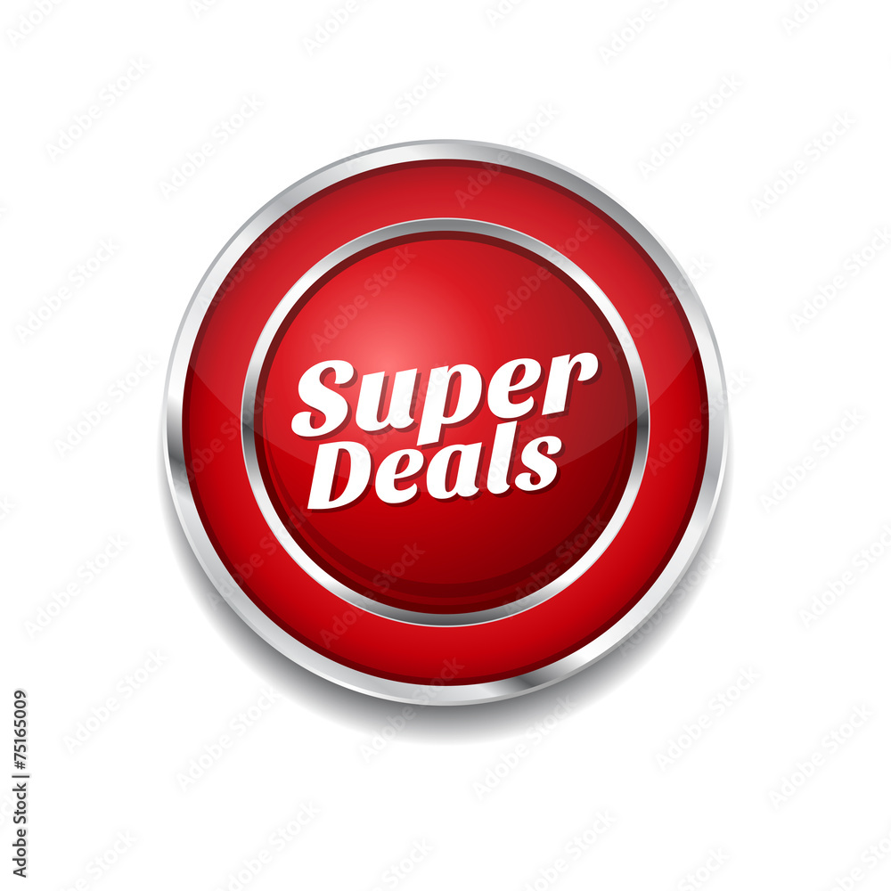 Super Deals Red Vector Icon Button Super Deals Red Vector Icon Button