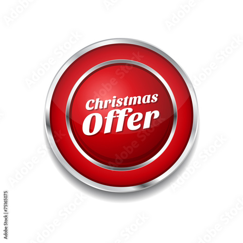 Free Download Christmas Offer Red Vector Icon Button - GFXLoad