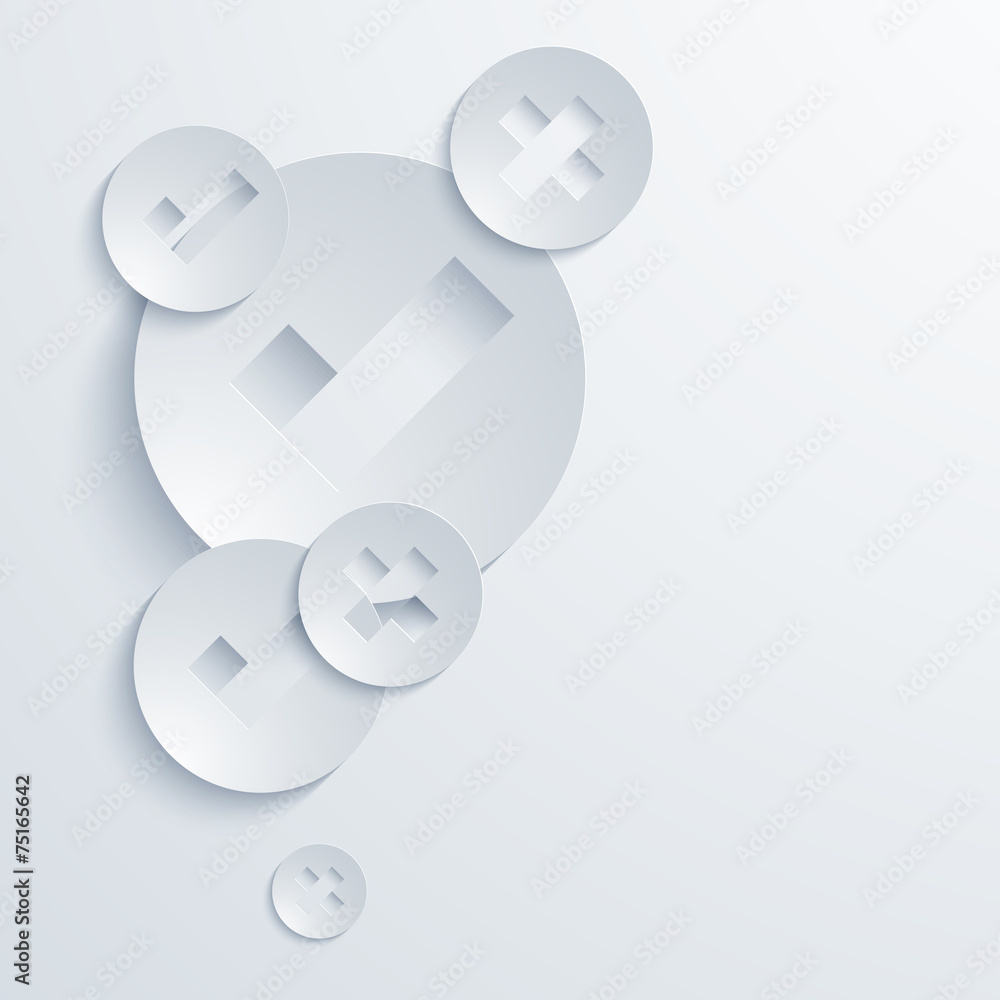 Obraz premium Vector yes or no infographic background.