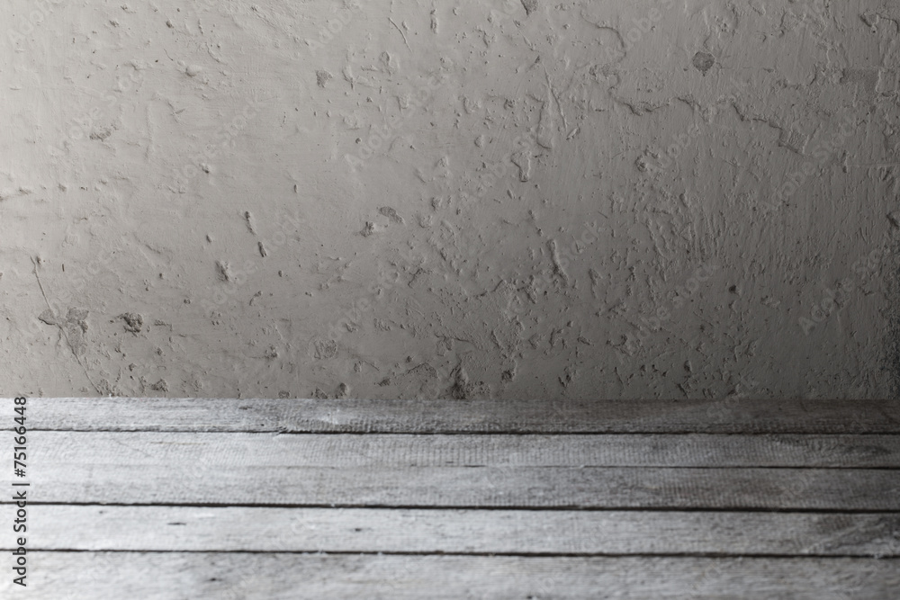 Naklejka premium White wooden old texture