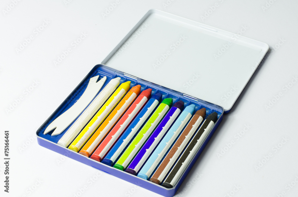 Naklejka premium Wachsmalstifte