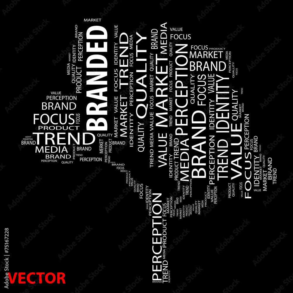 Vector conceptual tree word cloud Vector conceptual tree word cloud