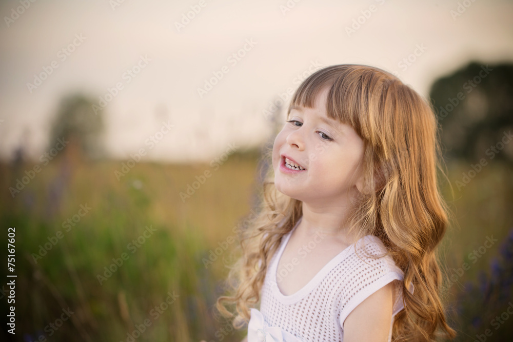little girl outdoor